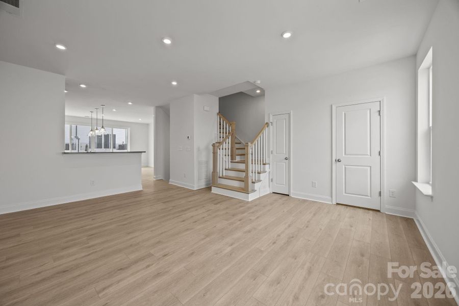 Spacious, unfurnished interior of a new home in The River District Townhomes, Charlotte (Image 17).