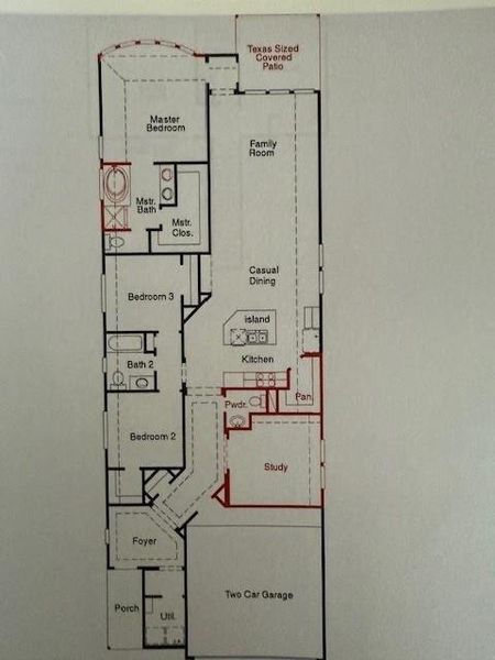 2D floor plan layout of this home in Grand Central Park, Conroe, TX (Image 3). 2D floor plan layout of this home in Grand Central Park, Conroe, TX (Image 3).