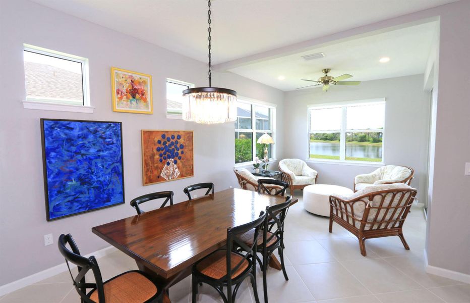 Furnished interior view inside a new home in , Port St. Lucie (Image 37).