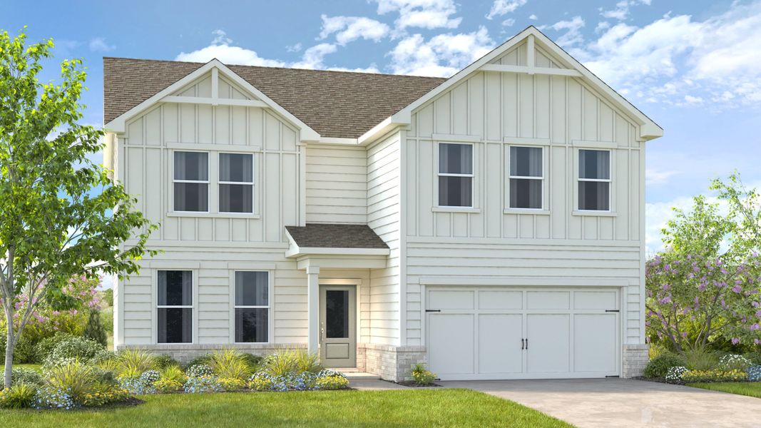 Representative exterior photo of a completed home built from the Fairfield by Taylor Morrison in Heritage River, Euharlee, GA (Image 18).