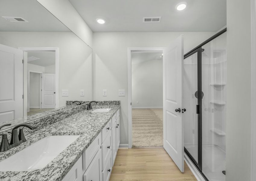 The master bathroom is a serene retreat after a long day! The master bathroom is a serene retreat after a long day!