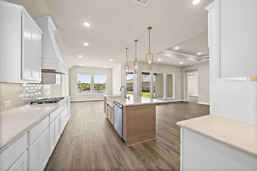 Representative furnished interior of a home built from the Daisy by Caldwell Homes in The Highlands, Porter (Image 10). Representative furnished interior of a home built from the Daisy by Caldwell Homes in The Highlands, Porter (Image 10).