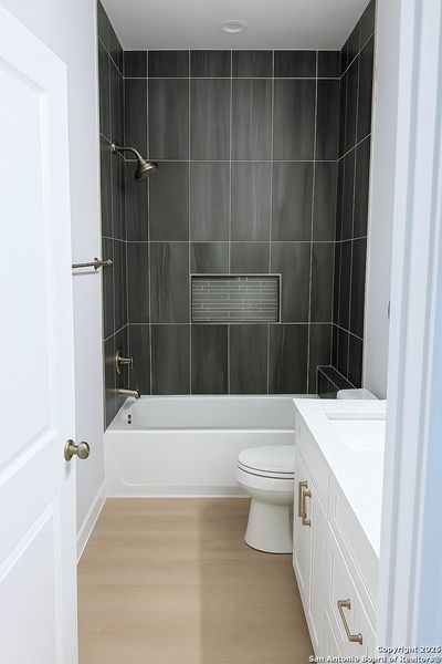 Furnished interior view inside a new home in , New Braunfels (Image 10).