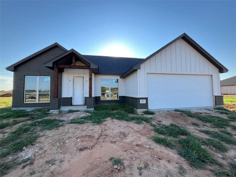 Front exterior of a new home in , Millsap, TX, highlighting curb appeal (Image 2). Front exterior of a new home in , Millsap, TX, highlighting curb appeal (Image 2).