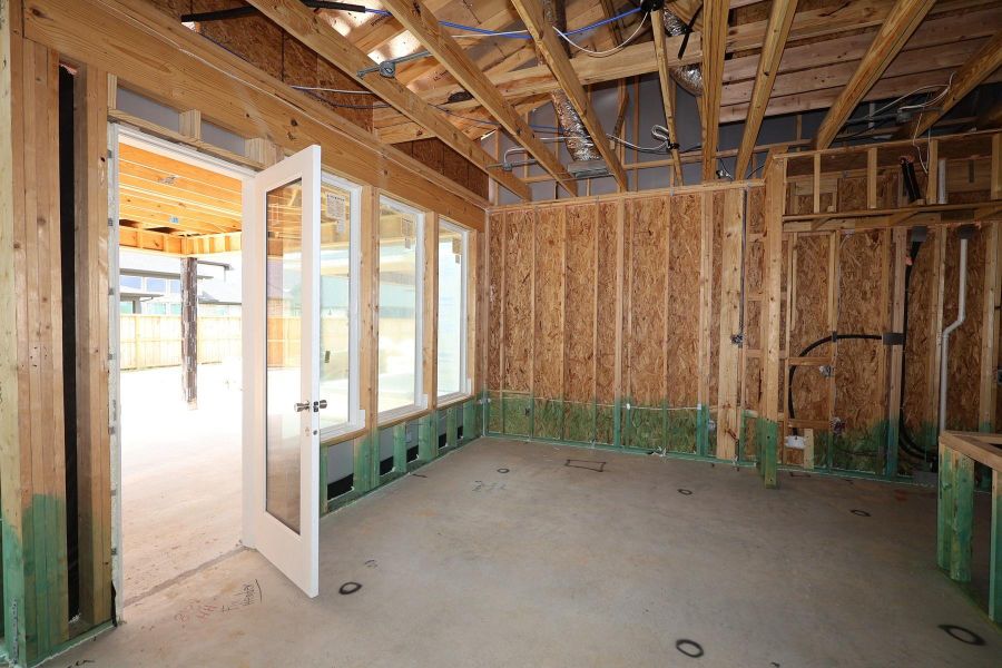 In-progress construction of a new home in Dunham Pointe, Cypress, TX (Image 5).