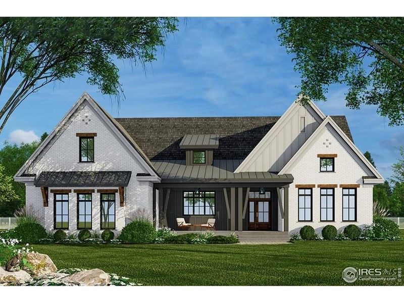 Exterior rendering of this home design in , Berthoud, CO (Image 3).