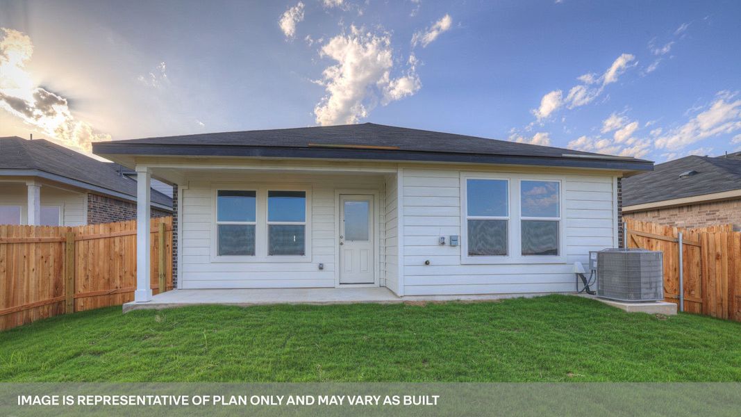 Exterior details and patio area of a home in Whisper South, San Marcos (Image 4).