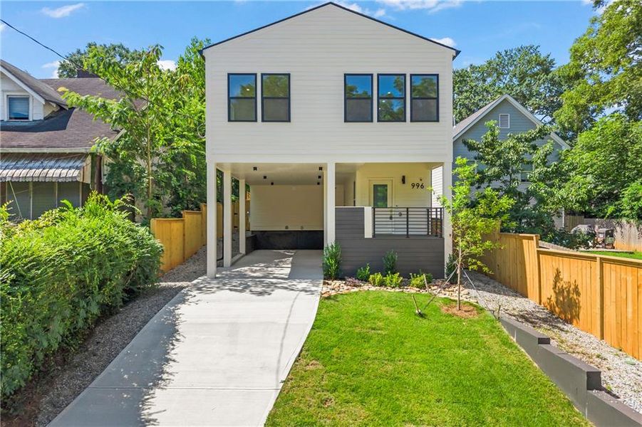 Front exterior of a new home in , Atlanta, GA, highlighting curb appeal (Image 36). Front exterior of a new home in , Atlanta, GA, highlighting curb appeal (Image 36).