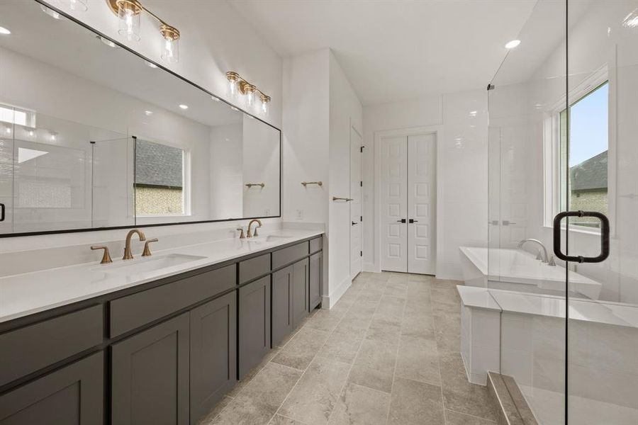 Furnished interior view inside a new home in Rolling Creek Ranch, Aledo (Image 16).