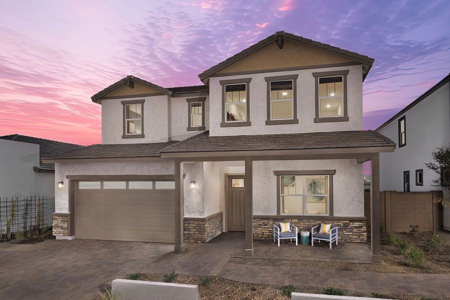 Representative exterior photo of a completed home built from the Lagoon by Mattamy Homes in Tyler Ranch, Buckeye, AZ (Image 22).
