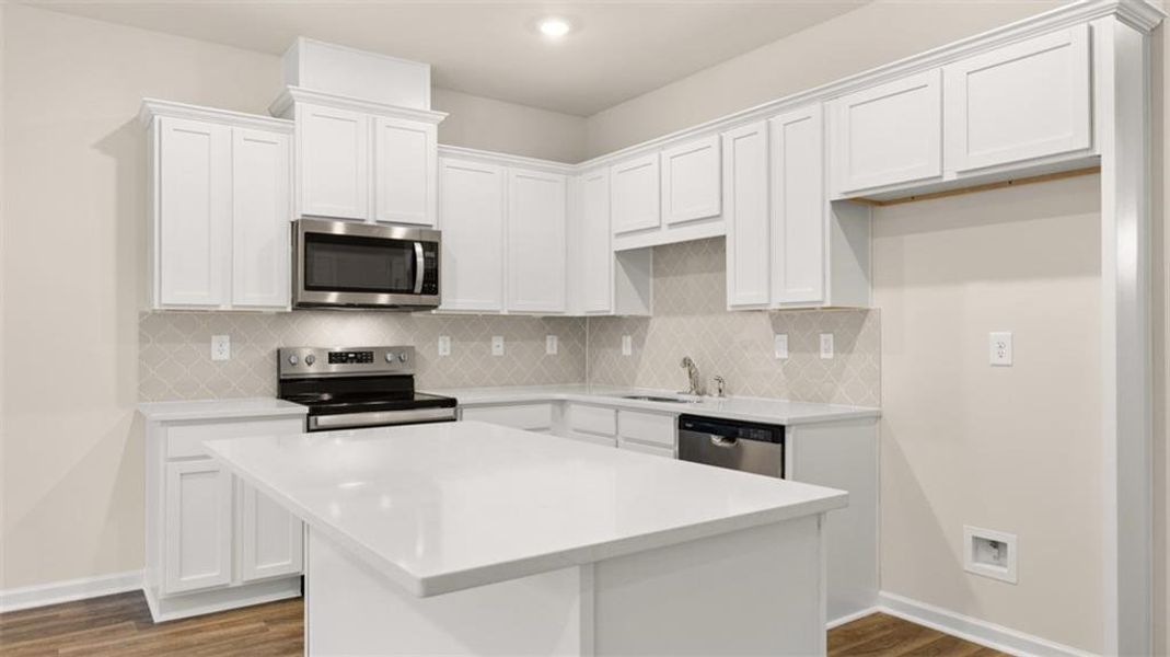 Furnished interior view inside a new home in The Gables at Agricultural Village, Perry (Image 4).