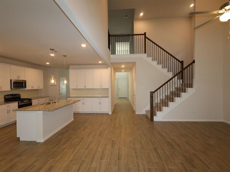 Furnished interior view inside a new home in The Preserve, Justin (Image 6).