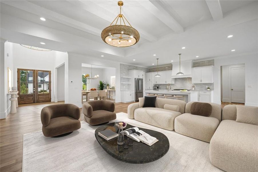 Furnished interior view inside a new home in , Bogart (Image 4).
