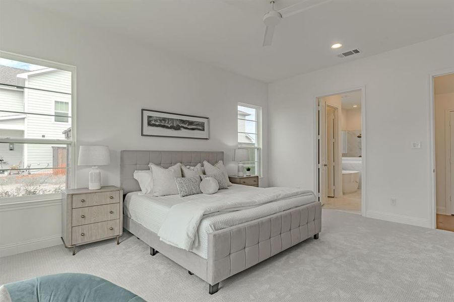 Furnished interior view inside a new home in , Aledo (Image 34).