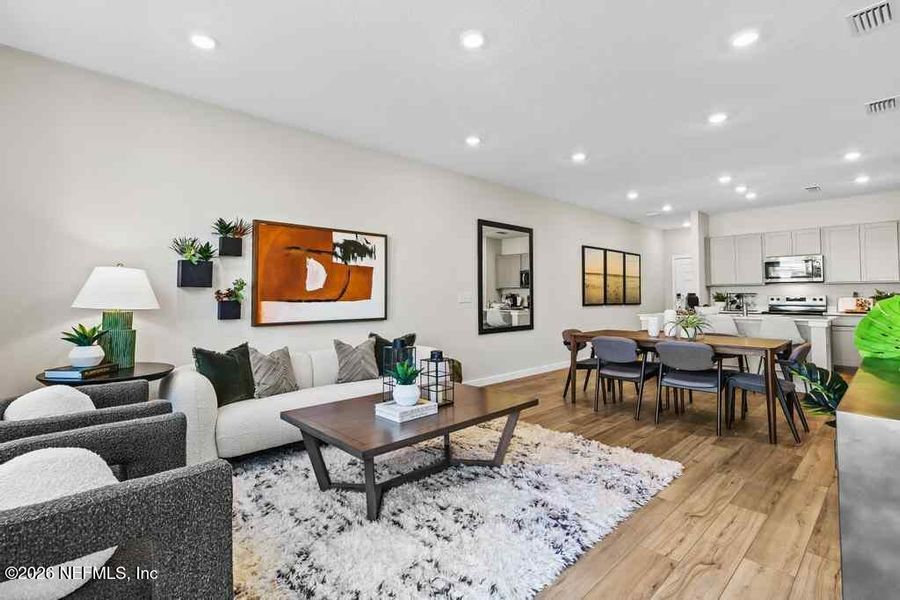 Furnished interior view inside a new home in , Jacksonville (Image 12).
