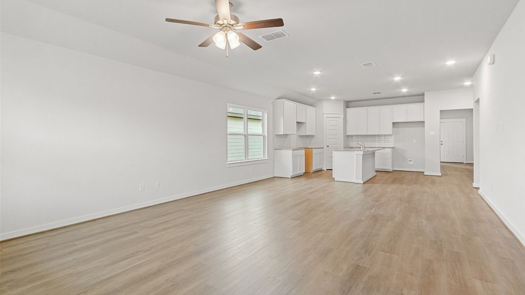 Representative furnished interior of a home built from the Kimbell by Brightland Homes in Cielo, Conroe (Image 10).