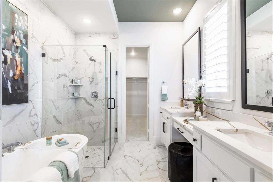 Furnished interior view inside a new home in Painted Tree, McKinney (Image 15).