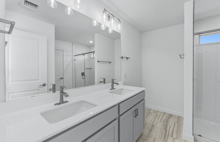 Furnished interior view inside a new home in Santa Rita Ranch, Liberty Hill (Image 9).