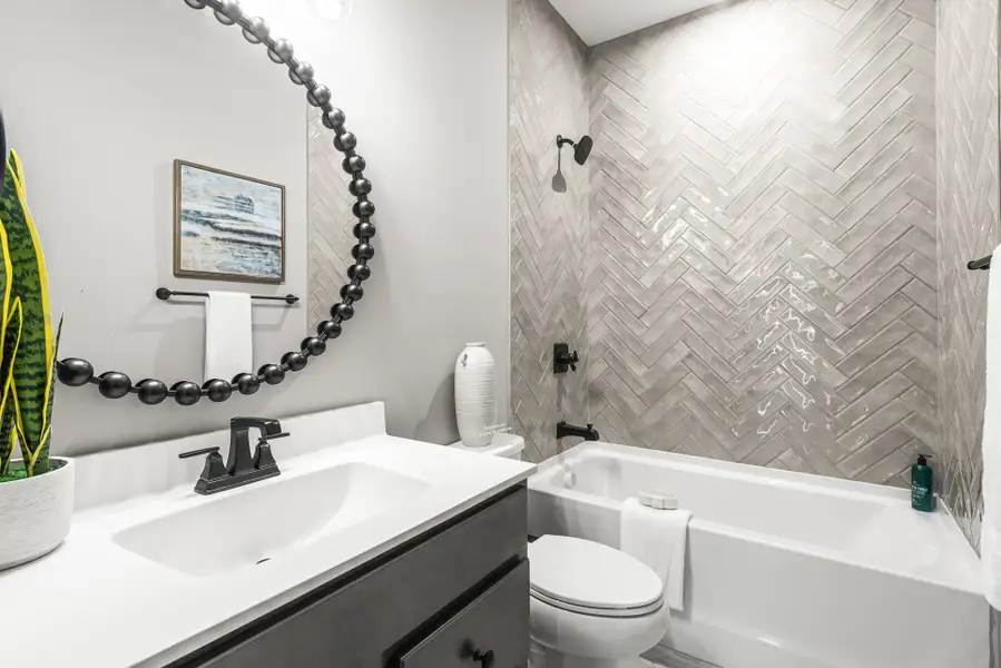 Furnished interior view inside a new home in Easton Park, Dallas (Image 21). Furnished interior view inside a new home in Easton Park, Dallas (Image 21).