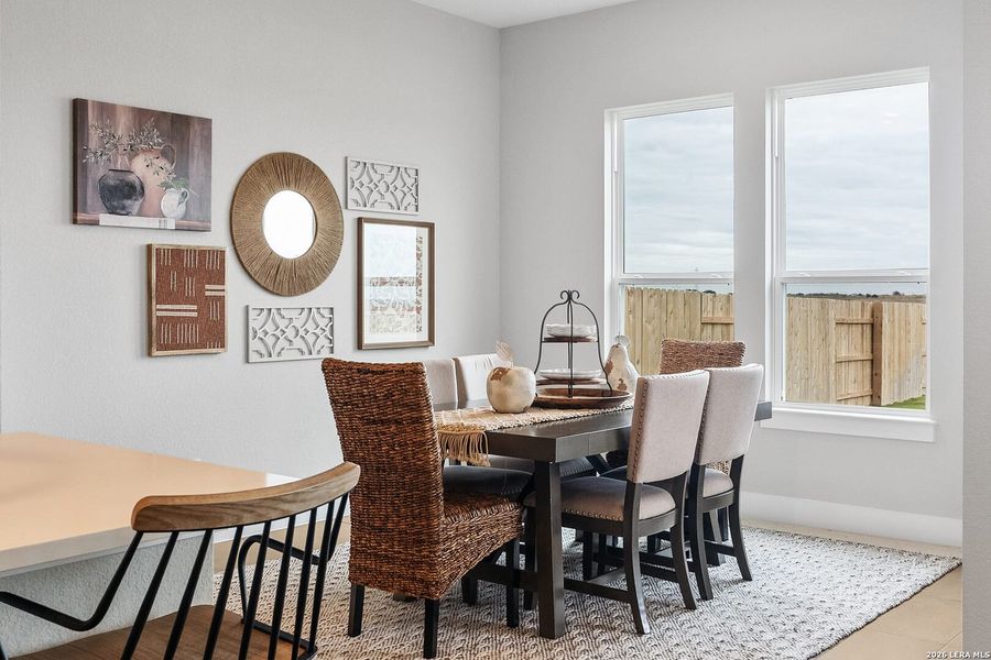 Furnished interior view inside a new home in Village at Three Oaks, Seguin (Image 7).
