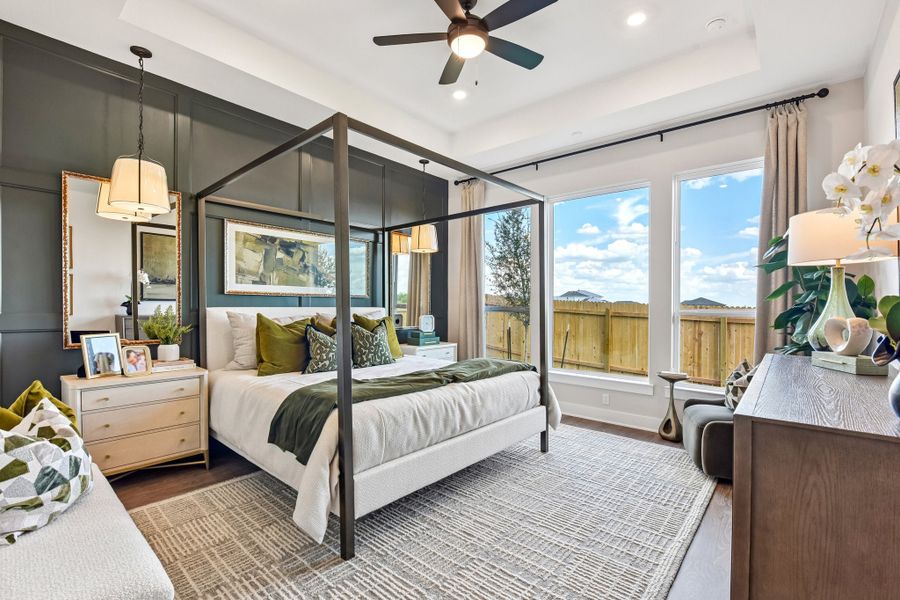 Representative furnished interior of a home built from the Enfield by Taylor Morrison in Village Grove, Dripping Springs (Image 14).