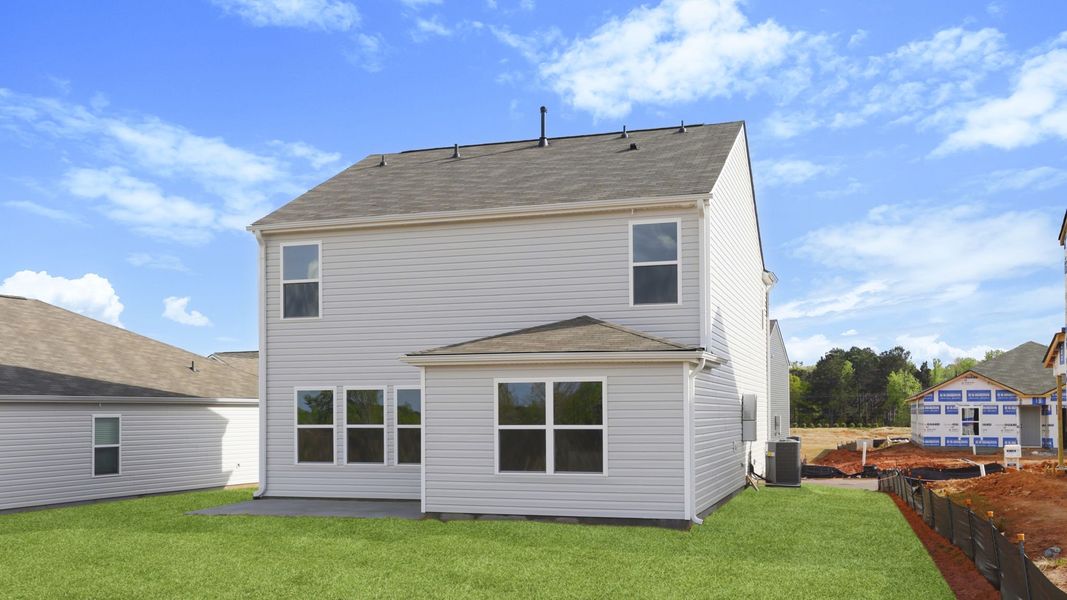 Exterior details and patio area of a home in Gibson Grove, Laurens (Image 4).