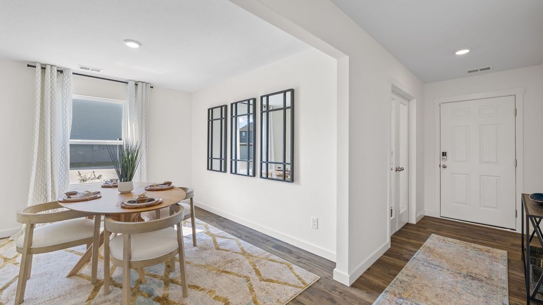 Representative furnished interior of a home built from the Hanover by D.R. Horton in Powell Meadows, Cleveland (Image 7).