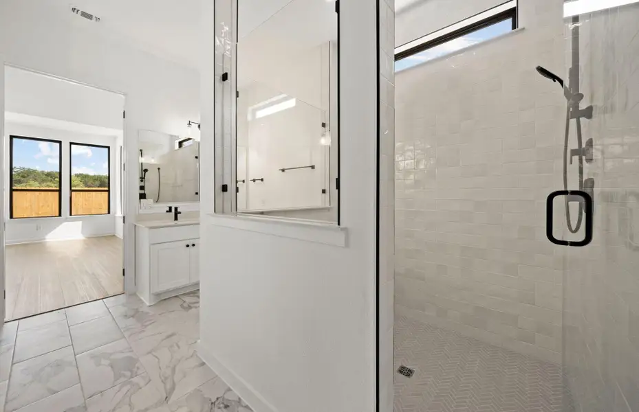 Furnished interior view inside a new home in 6 Creeks, Kyle (Image 6). Furnished interior view inside a new home in 6 Creeks, Kyle (Image 6).