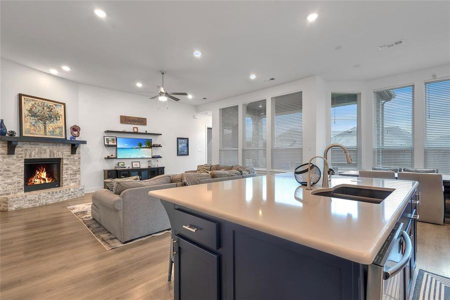 Furnished interior view inside a new home in , Van Alstyne (Image 12).