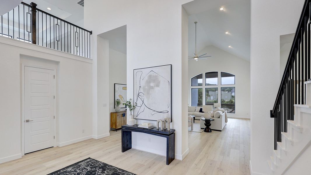 Representative furnished interior of a home built from the 4296W by Perry Homes in Riceland, Mont Belvieu (Image 5).