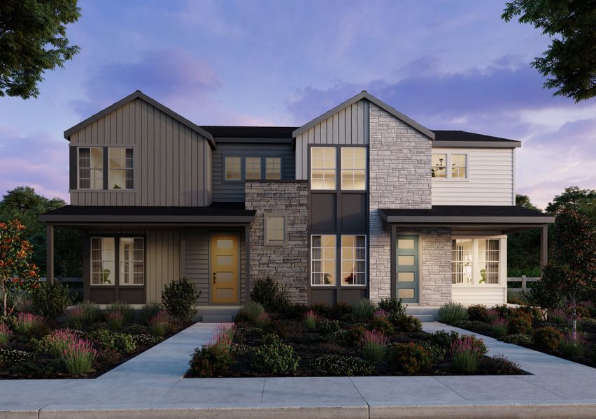 Representative exterior photo of a completed home built from the 3 by Trumark Homes in Trumark Homes at Sterling Ranch, Littleton, CO (Image 22).