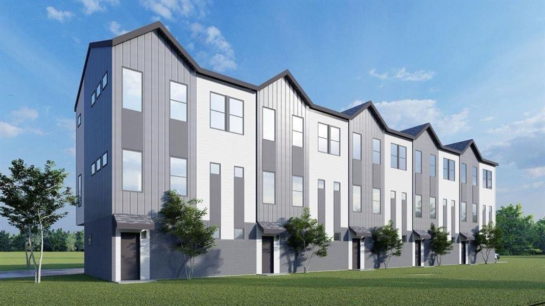 Front exterior of a new home in , Dallas, TX, highlighting curb appeal (Image 1).