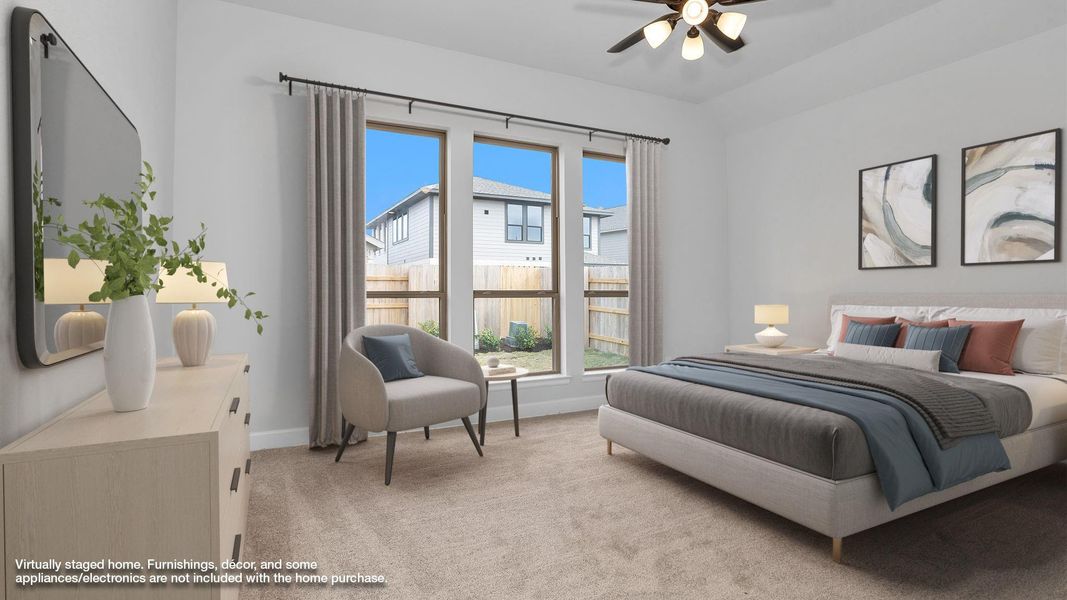 Furnished interior view inside a new home in Elyson, Cypress (Image 8).