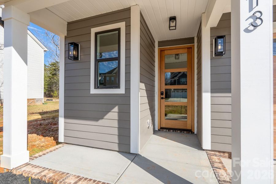 Exterior details and patio area of a home in , Locust (Image 22).