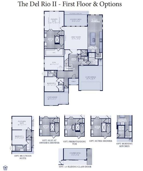 2D floor plan layout of this home in Aster Park, McKinney, TX (Image 2).