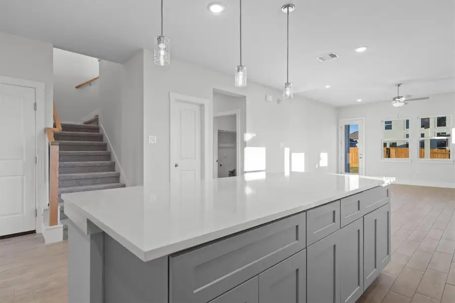 Furnished interior view inside a new home in Enclave at Cele, Pflugerville (Image 11).