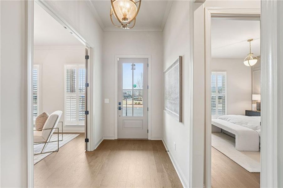 Furnished interior view inside a new home in Promenade at Sawnee Village, Cumming (Image 36).