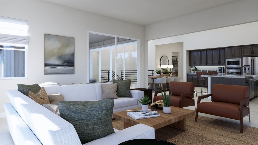 Representative furnished interior of a home built from the The Isleworth by Trumark Homes in RainDance, Windsor (Image 7).