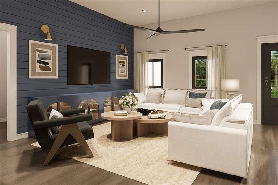 Furnished interior view inside a new home in , Douglasville (Image 10).