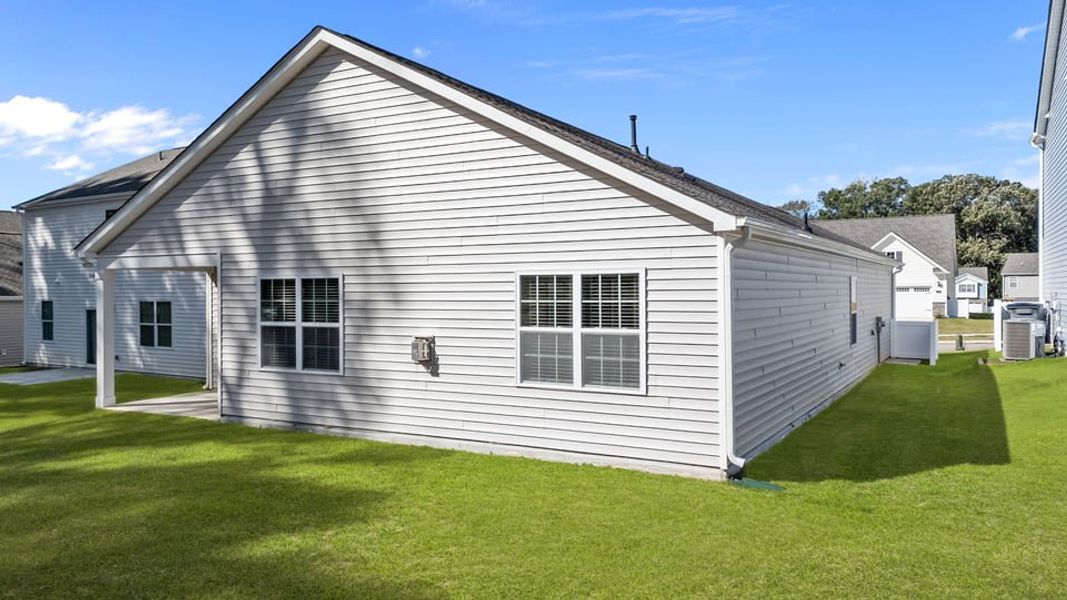 Exterior details and patio area of a home in Saddlebrook, Rocky Mount (Image 19).