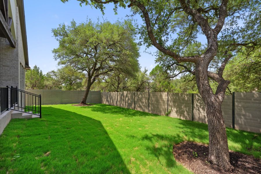 Exterior details and patio area of a home in Wolf Ranch, Georgetown (Image 4).
