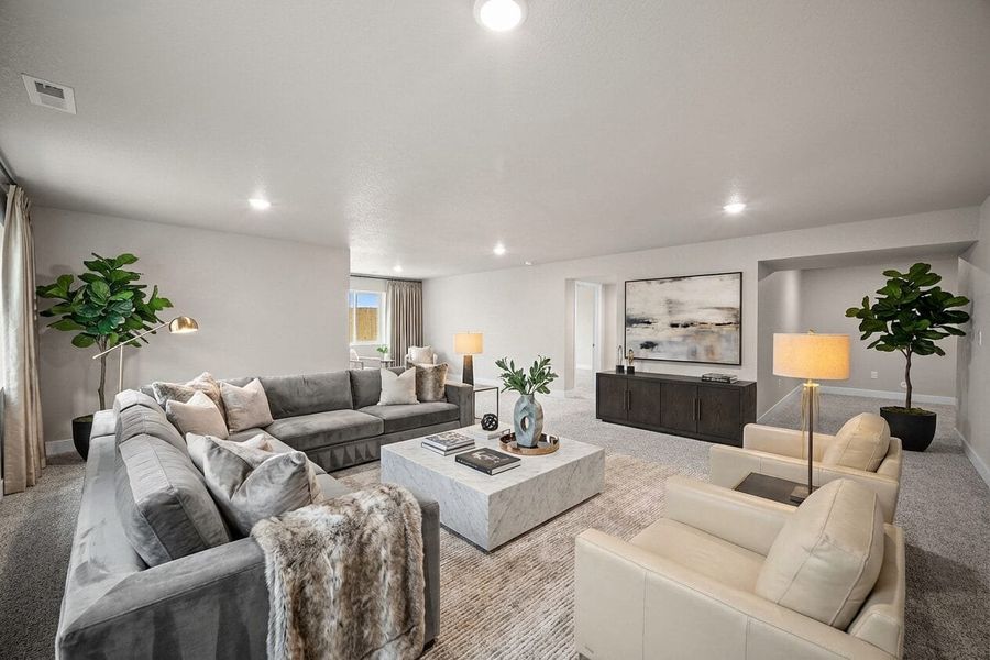 Furnished interior view inside a new home in Ridge at Lorson Ranch, Colorado Springs (Image 15).