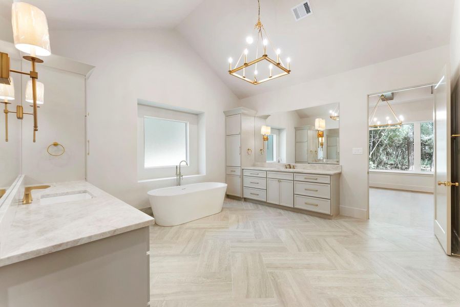 Furnished interior view inside a new home in , New Waverly (Image 14). Furnished interior view inside a new home in , New Waverly (Image 14).