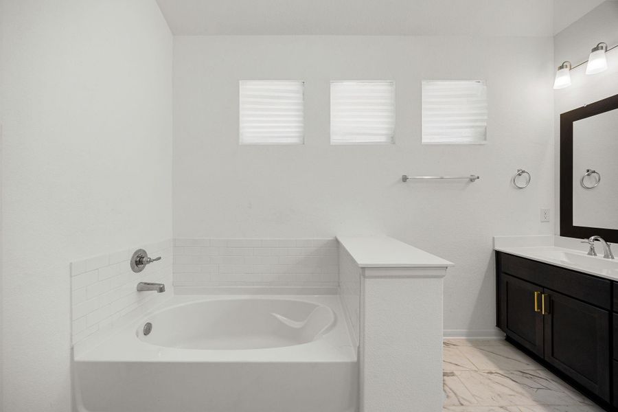 Furnished interior view inside a new home in , Cypress (Image 10).