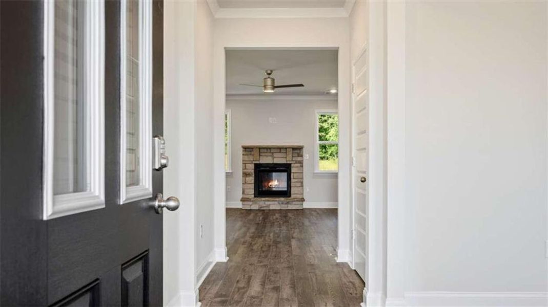 Furnished interior view inside a new home in Heritage Pointe, Senoia (Image 3).