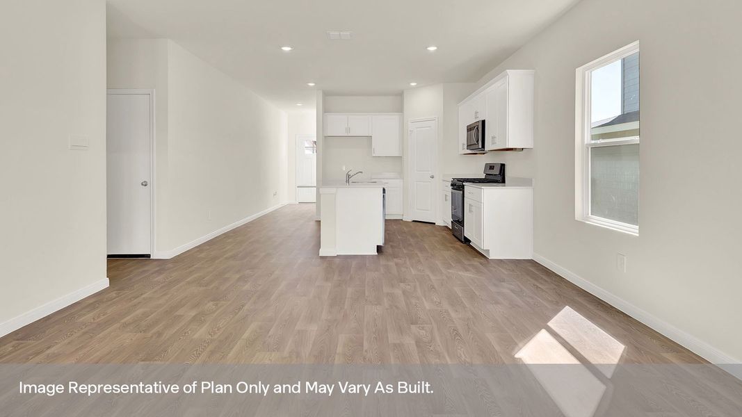 Representative unfurnished interior of a home built from the The Kendall by D.R. Horton in Paramount, Kyle (Image 19). Representative unfurnished interior of a home built from the The Kendall by D.R. Horton in Paramount, Kyle (Image 19).