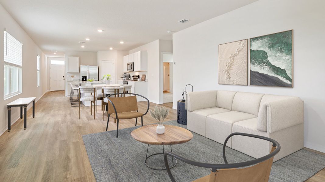 Furnished interior view inside a new home in Oakfield Trails, Parrish (Image 7).