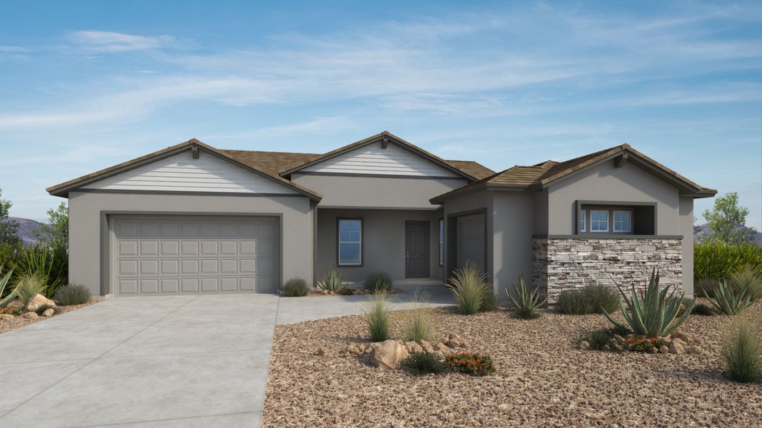 Representative exterior photo of a completed home built from the Belmont by Taylor Morrison in Verdin Summit Collection, Phoenix, AZ (Image 2).