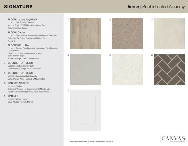 197 Wild Horse Drive design selections! This home is currently under construction and selections are subject to change.