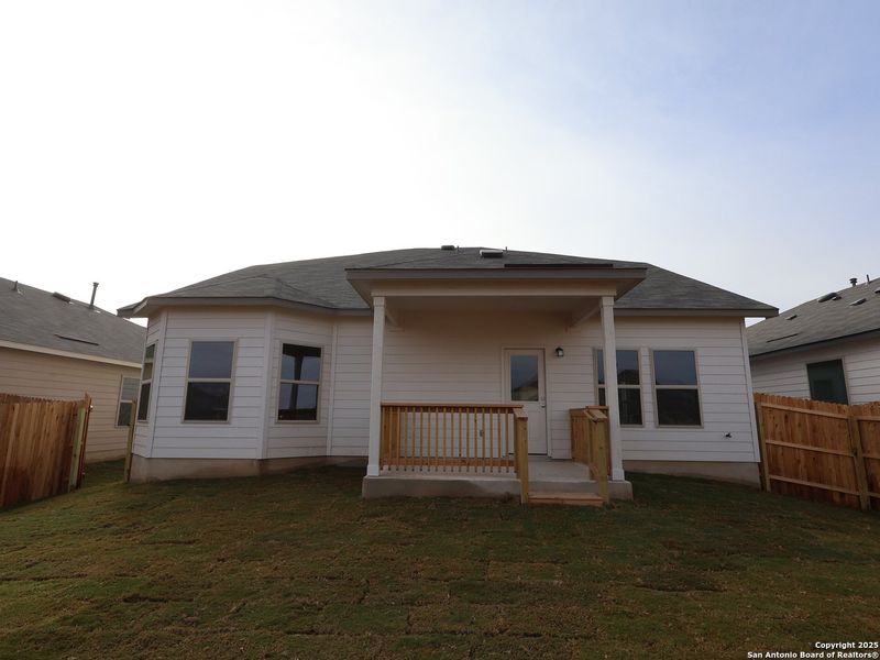 Exterior details and patio area of a home in Winding Brook, San Antonio (Image 22).